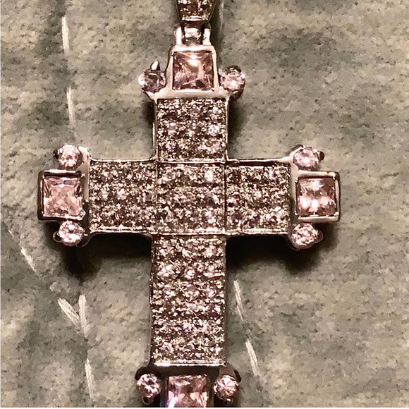 Large Statement Cross Sterling Silver - Picture 6 of 8
